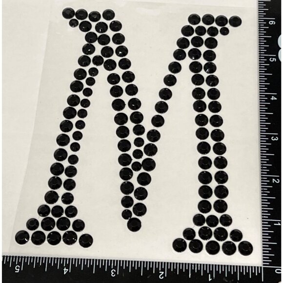 Recollections Halloween Bling Rhinestone Gem Embellishment Letter M 354007 42245 - Picture 3 of 3